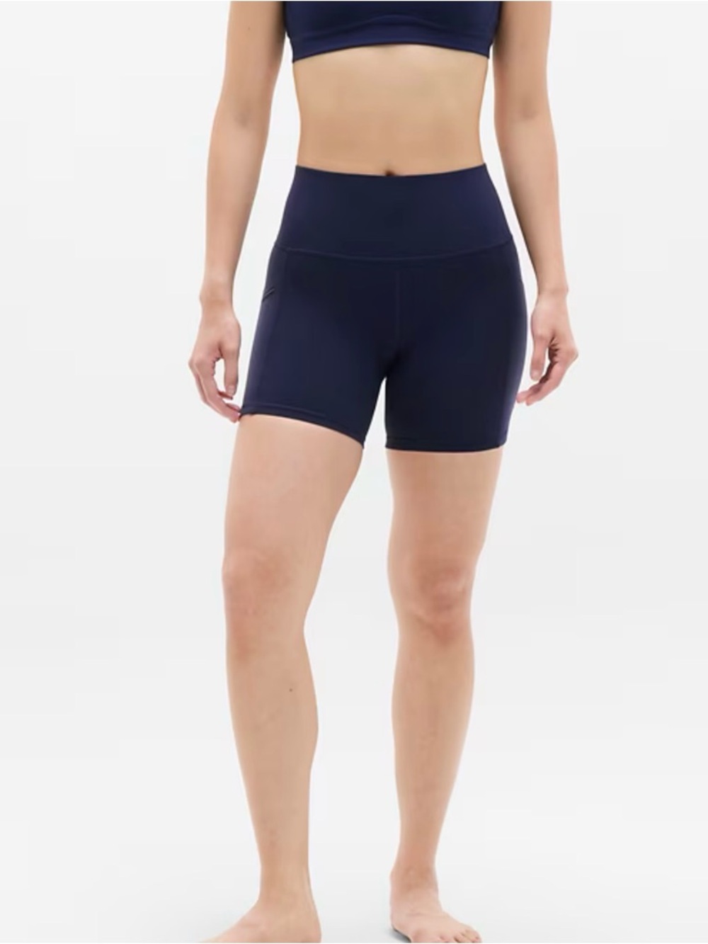 Athleta Navy Salutation Stash 5”